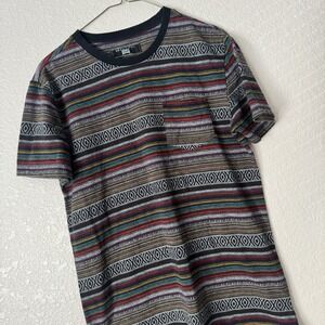 Beautiful Giant Small 90s Shirt Mens Hungarian Rag Rug Black T-shirt Buckle Y2K